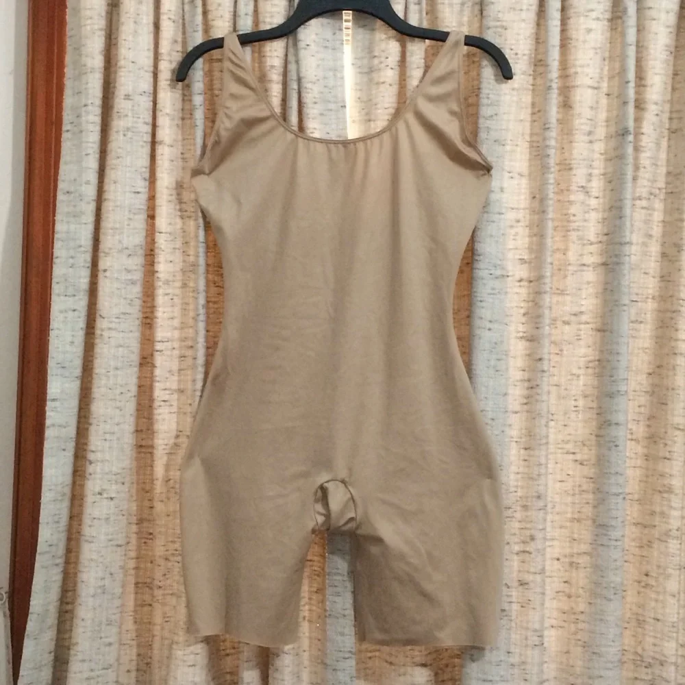 SPANX Slimplicity Open Bust Mid-Thigh Bodysuit Shapewear
